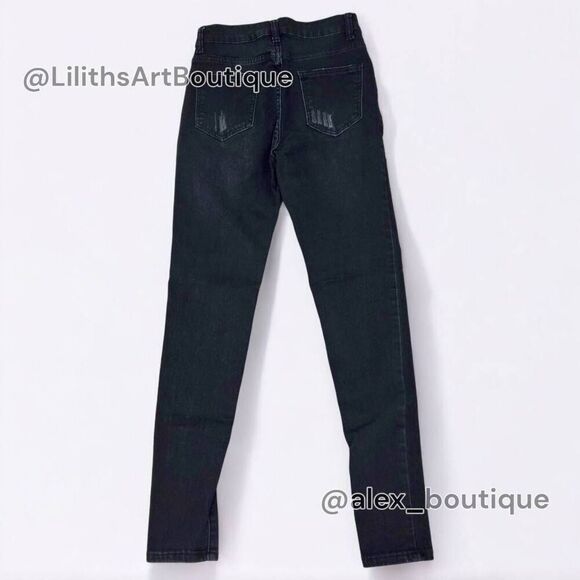 SHEIN High Rise Button-up Skinny Jeans(A010)-Size XS (2/26) for Women - Picture 5 of 9